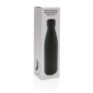 Logotrade promotional item image of: Solid colour vacuum stainless steel bottle 500 ml