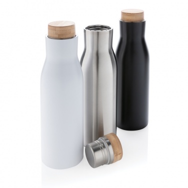 Logo trade promotional giveaways image of: Clima leakproof vacuum bottle with steel lid