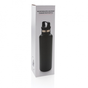 Logo trade promotional items image of: Vacuum insulated leak proof standard mouth bottle