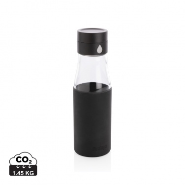 Logotrade business gifts photo of: Ukiyo glass hydration tracking bottle with sleeve