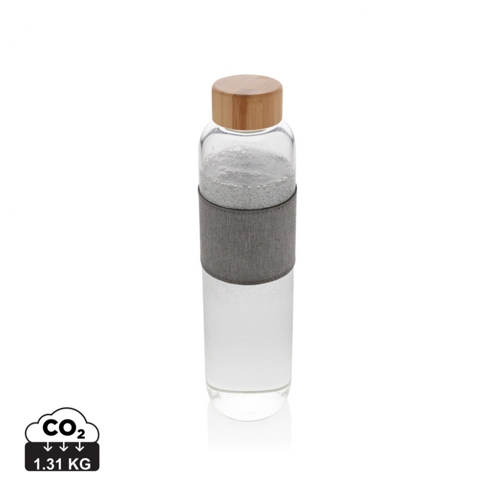 Logotrade corporate gifts photo of: Impact borosilicate glass bottle with bamboo lid