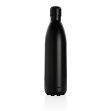 Logo trade promotional giveaways image of: Solid colour vacuum stainless steel bottle 1L