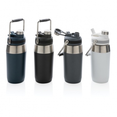 Logo trade promotional gifts picture of: Vacuum stainless steel dual function lid bottle 500ml