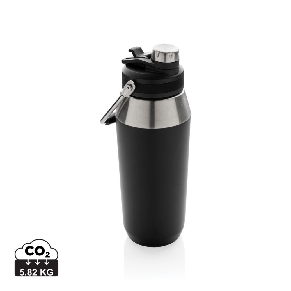 Logotrade promotional product image of: Vacuum stainless steel dual function lid bottle 1L