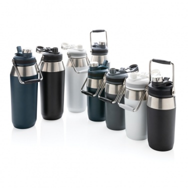 Logotrade promotional merchandise image of: Vacuum stainless steel dual function lid bottle 1L