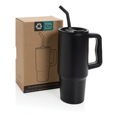 Logo trade corporate gift photo of: Embrace deluxe RCS recycled stainless steel tumbler 900ml