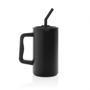 Logo trade promotional merchandise picture of: Cube RCS certified recycled steel mug 800ml