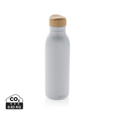 Logo trade promotional merchandise photo of: Avira Alcor RCS Re-steel single wall water bottle 600 ML