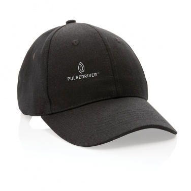 Logo trade promotional giveaway photo of: Impact 6 panel 280gr Recycled cotton cap with AWARE™ tracer