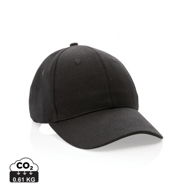 Logo trade promotional gift photo of: Impact 6 panel 280gr Recycled cotton cap with AWARE™ tracer