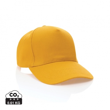 Logo trade promotional item photo of: Impact 5panel 280gr Recycled cotton cap with AWARE™ tracer