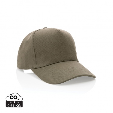 Logotrade promotional item image of: Impact 5panel 280gr Recycled cotton cap with AWARE™ tracer