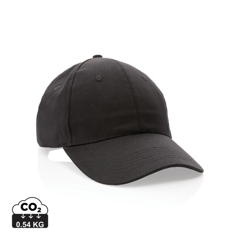 Logo trade corporate gifts picture of: Impact 6 panel 190gr Recycled cotton cap with AWARE™ tracer