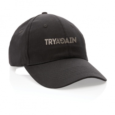 Logo trade advertising products image of: Impact 6 panel 190gr Recycled cotton cap with AWARE™ tracer