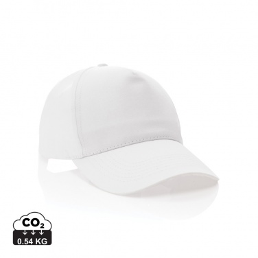 Logo trade promotional products picture of: Impact 5 panel 190gr Recycled cotton cap with AWARE™ tracer