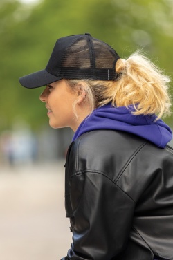 Logotrade corporate gift picture of: Impact AWARE™ Brushed rcotton 5 panel trucker cap 190gr