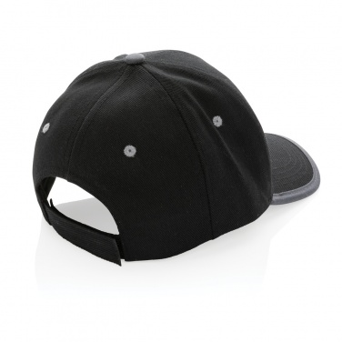 Logo trade promotional products image of: Impact AWARE™ Brushed rcotton 6 panel contrast cap 280gr
