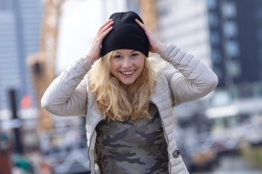 Logo trade promotional merchandise image of: Impact AWARE™ classic beanie with Polylana®