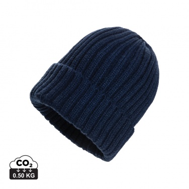 Logotrade promotional gift image of: Kennedi AWARE™ Polylana® beanie with large rib