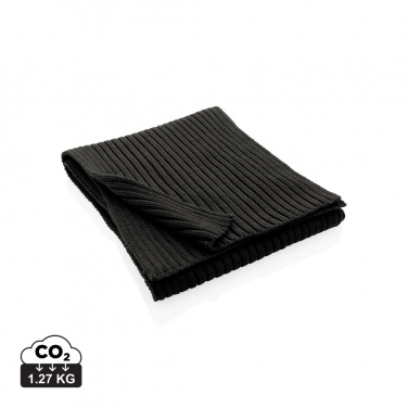 Logotrade promotional item image of: Impact AWARE™ Polylana® knitted scarf 180 x 25cm