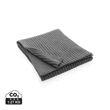 Logo trade promotional giveaways image of: Impact AWARE™ Polylana® knitted scarf 180 x 25cm