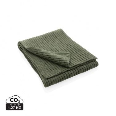 Logo trade promotional merchandise image of: Impact AWARE™ Polylana® knitted scarf 180 x 25cm