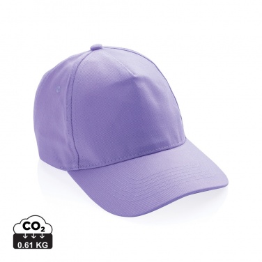 Logo trade promotional gift photo of: Impact 5panel 280gr Recycled cotton cap with AWARE™ tracer