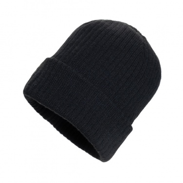 Logo trade corporate gifts image of: Pryor AWARE™ Polylana® beanie with cuff