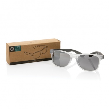 Logo trade advertising product photo of: Gleam RCS recycled PC mirror lens sunglasses