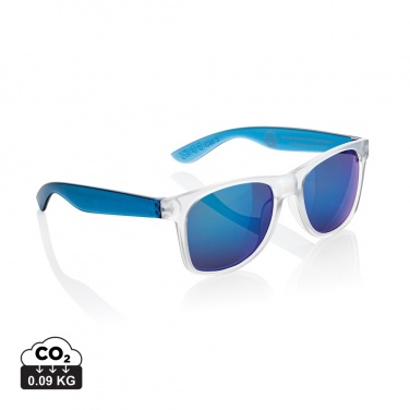 Logo trade promotional gift photo of: Gleam RCS recycled PC mirror lens sunglasses