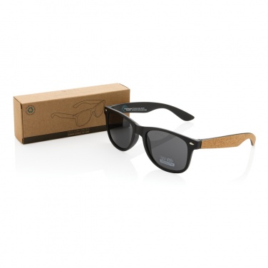 Logotrade corporate gift picture of: GRS recycled PC plastic sunglasses with cork