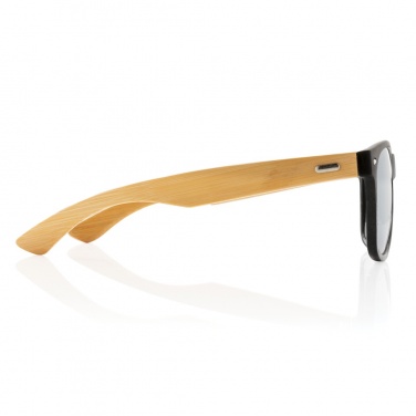Logo trade corporate gifts picture of: Bamboo and RCS recycled plastic sunglasses