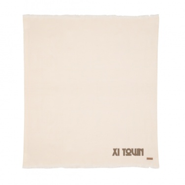 Logo trade promotional giveaway photo of: Ukiyo Aware™ Polylana® woven blanket 130x150cm