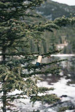 Logo trade business gifts image of: Bamboo and RCS certfied recycled plastic torch