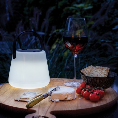 Logotrade promotional merchandise picture of: SolarGlow RCS recycled ABS USB-rechargeable outdoor light