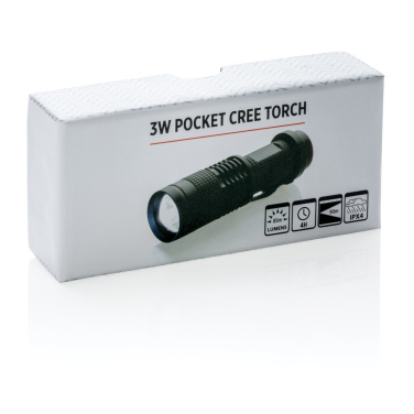 Logotrade promotional item image of: 3W pocket CREE torch