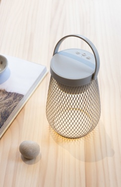 Logotrade corporate gift picture of: Aurora RCS recycled plastic USB re-chargeable table lamp