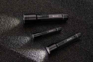 Logotrade promotional product picture of: Gear X RCS recycled aluminum USB-rechargeable torch large