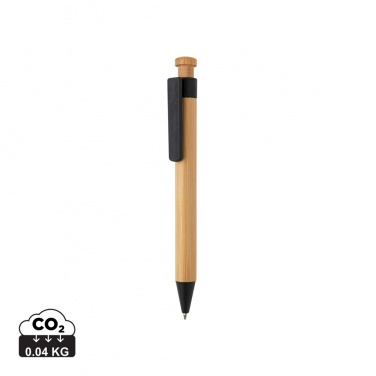 Logotrade corporate gift picture of: Bamboo pen with wheatstraw clip