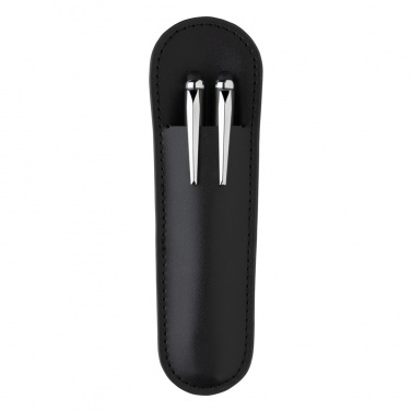 Logotrade corporate gift picture of: Swiss Peak deluxe pen set in PU pouch