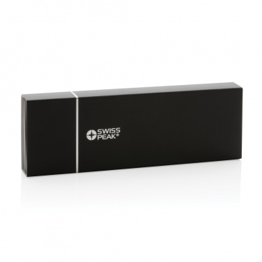 Logotrade promotional product image of: Swiss Peak deluxe pen set in PU pouch