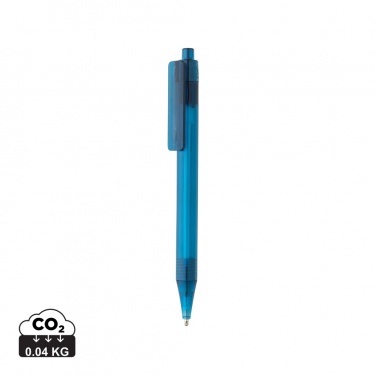 Logotrade promotional product picture of: GRS RPET X8 transparent pen