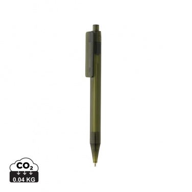 Logo trade promotional giveaway photo of: GRS RPET X8 transparent pen
