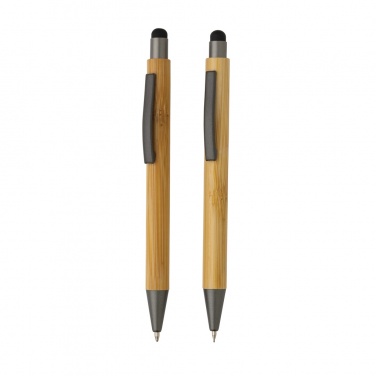 Logotrade business gift image of: Bamboo modern pen set in box