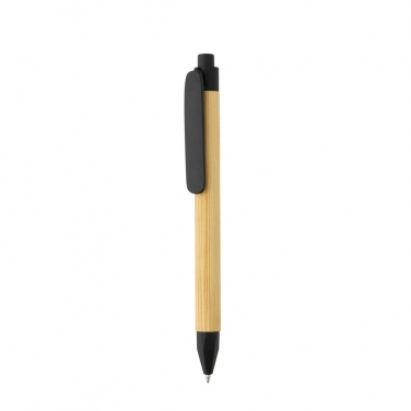 Logo trade business gifts image of: Write responsible recycled paper barrel pen