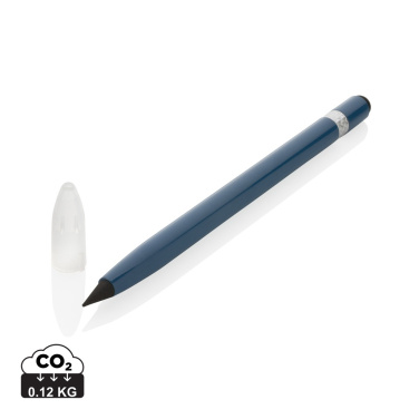 Logo trade promotional merchandise picture of: Aluminum inkless pen with eraser