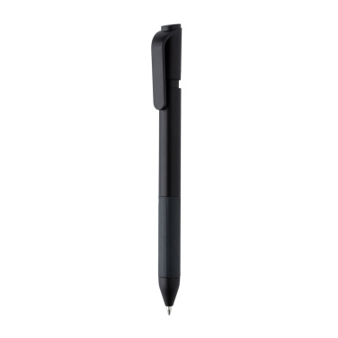 Logo trade business gifts image of: TwistLock GRS certified recycled ABS pen