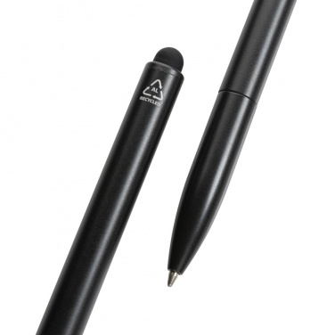Logo trade promotional product photo of: Kymi RCS certified recycled aluminium pen with stylus