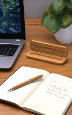 Logo trade promotional merchandise picture of: Bamboo pen in box