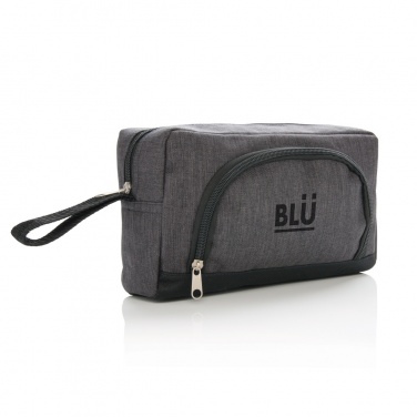 Logo trade promotional merchandise picture of: Classic two tone toiletry bag